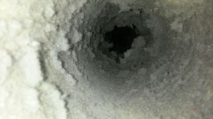 Dryer vent before cleaning