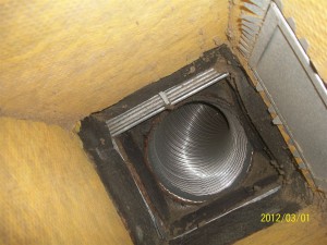 Duct after cleaning